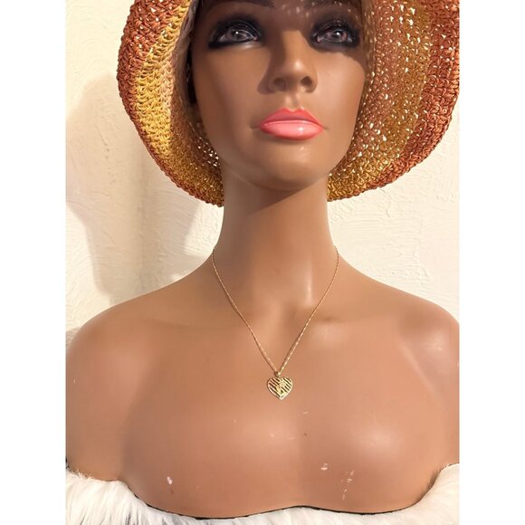 10K Gold Heart/Rose Necklace - Picture 6 of 6